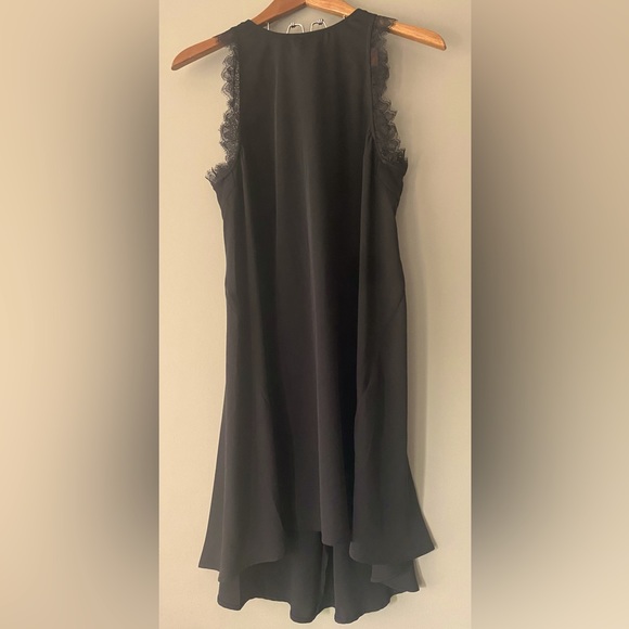 NEW! H&M high low lace black dress 8 Great Condition! Little black summer dress! - Picture 1 of 6
